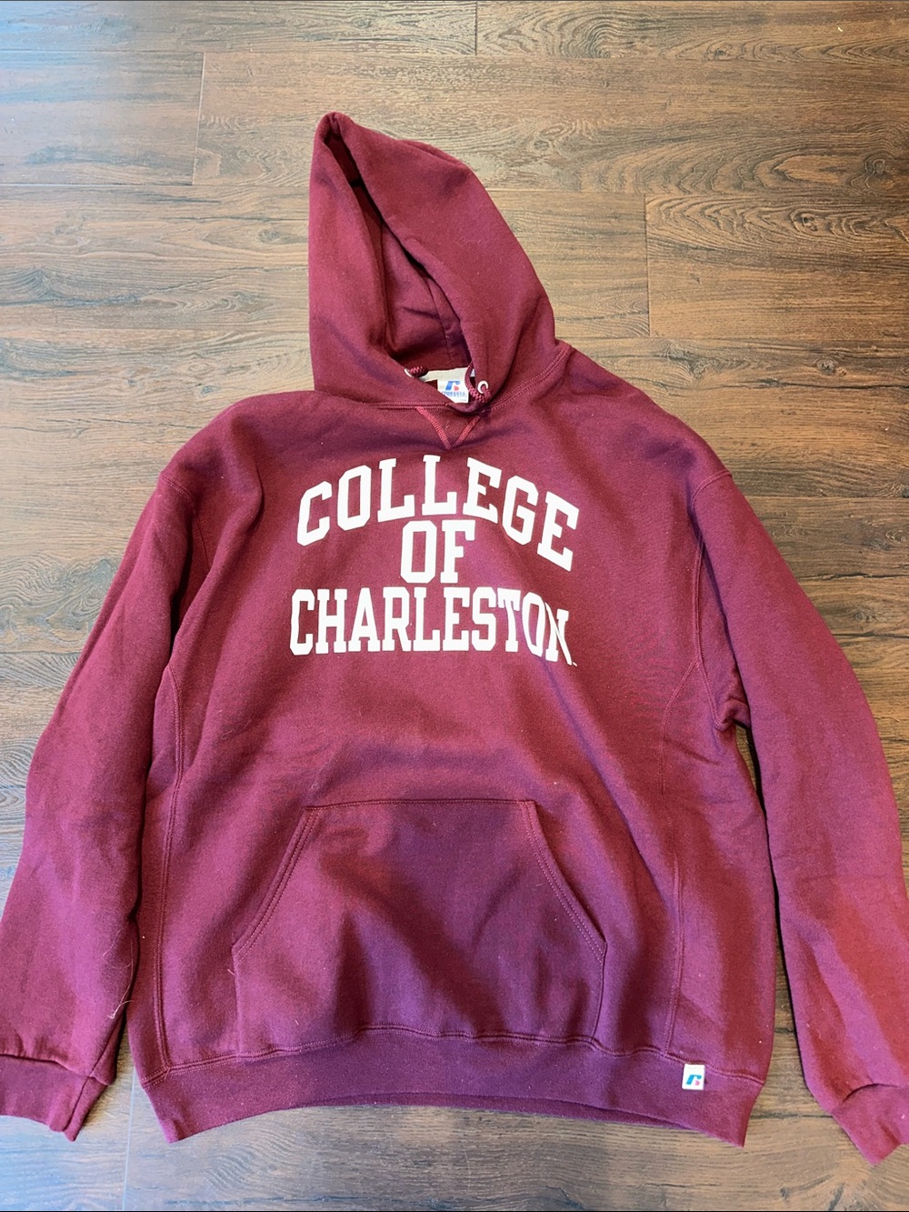College of Charleston Maroon Hoodie XXL Sweatshirt - Men